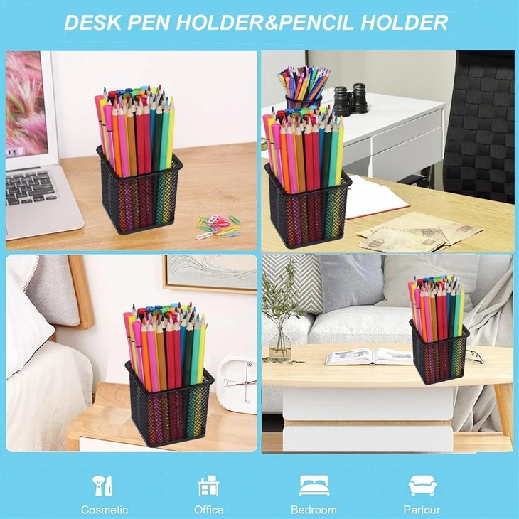 Metal Desk Pen Holder